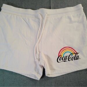 Coca Cola White Womens Shorts XXL